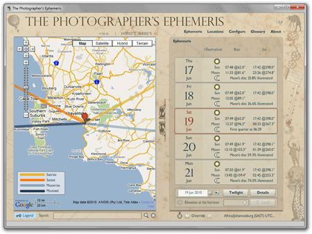 The Photographers Ephemeris